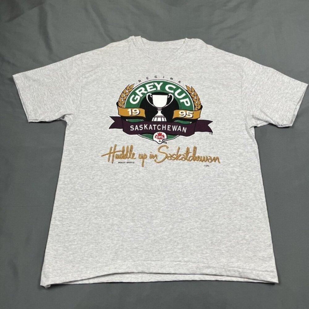 1995 Saskatchewan Roughriders Cfl Fan Shirts Shirt Retro Tee